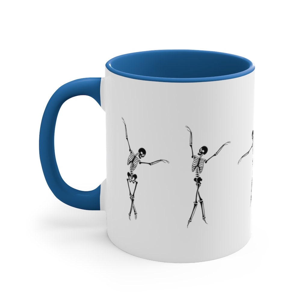 Dancing Skeleton Mug | Skeleton Coffee Mug | Spooky Season Mug | Trick Or Treat Mug | Halloween Coffee Cup | Halloween Mugs | Coffee