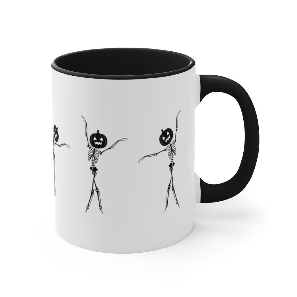 Dancing Skeleton Mug | Skeleton Coffee Mug | Spooky Season Mug | Trick Or Treat Mug | Halloween Coffee Cup | Halloween Mugs | Pumpkin Coffee