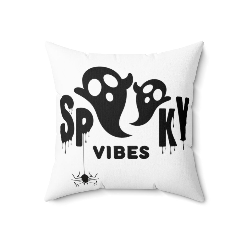 Spooky Vibes Pillow and Cover | Halloween Pillow | Ghost Pillow | Halloween Decor | Halloween Home Decor | Halloween Cushion