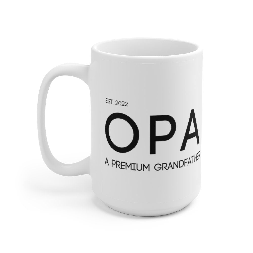 Custom OPA Mug | Custom OMA Mug | Gift for Coffee Addict | Grandparent Gift | Birth Announcement | Pregnancy Announement | Baby Announcement