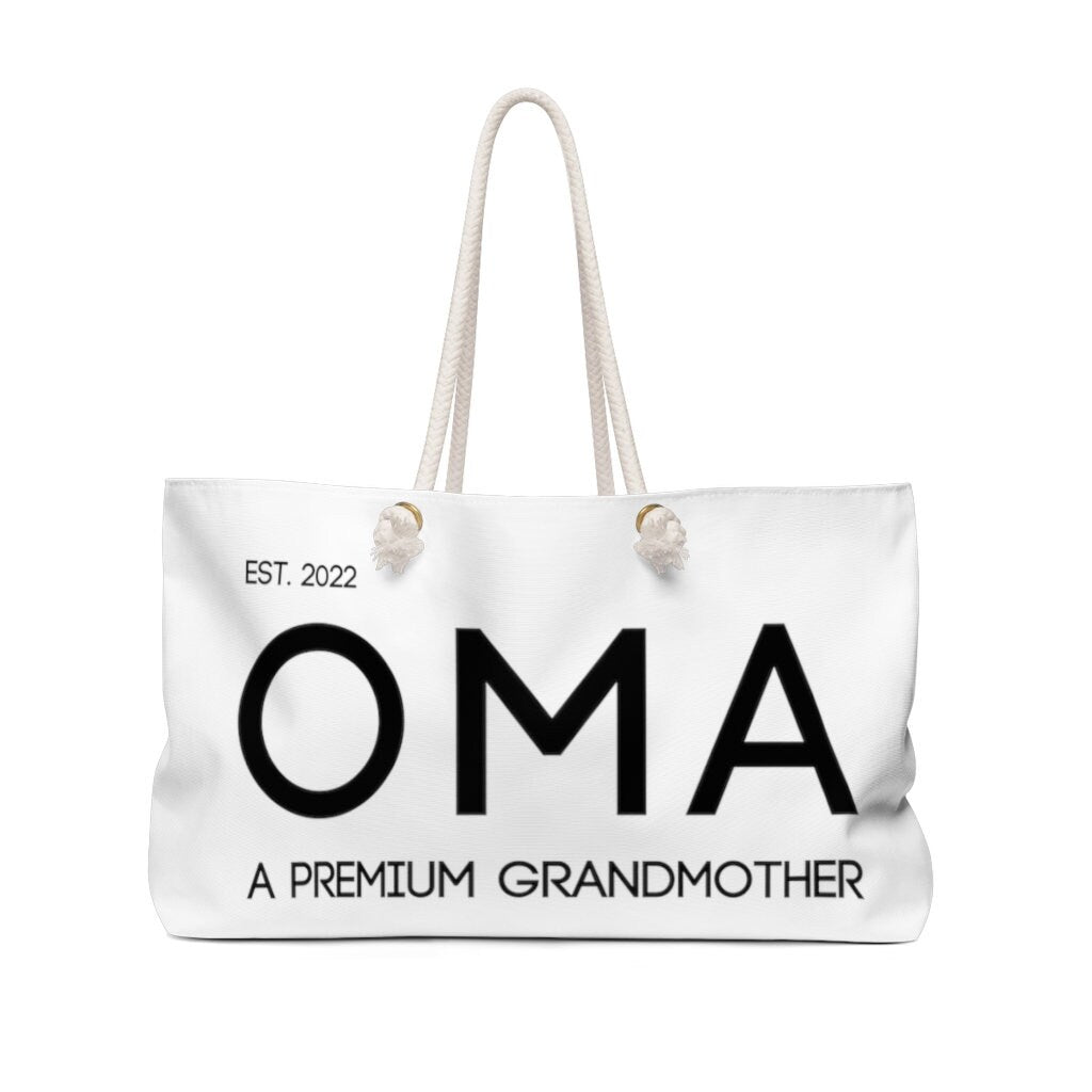 Custom OMA Weekender Bag | Custom OPA Bag | Personalized Grandparent Bag | Custom Grandparent Gift | Opa Gift | Oma Gift | Birth