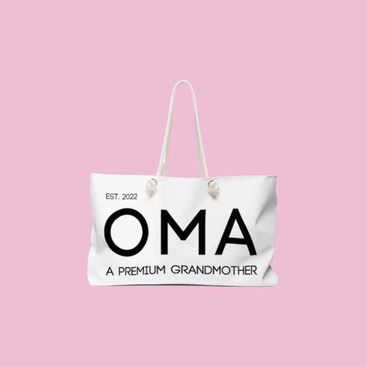 Custom OMA Weekender Bag | Custom OPA Bag | Personalized Grandparent Bag | Custom Grandparent Gift | Opa Gift | Oma Gift | Birth