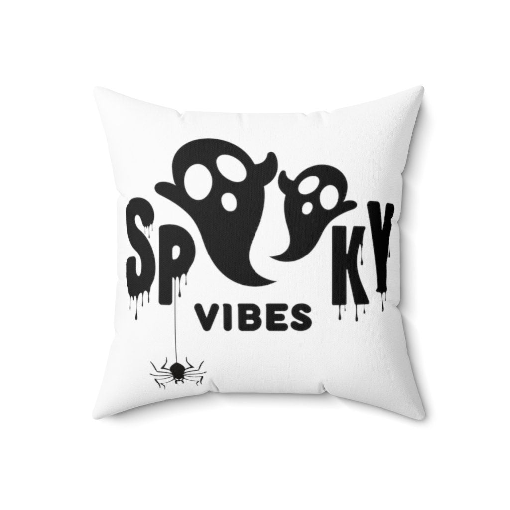 Spooky Vibes Pillow and Cover | Halloween Pillow | Ghost Pillow | Halloween Decor | Halloween Home Decor | Halloween Cushion