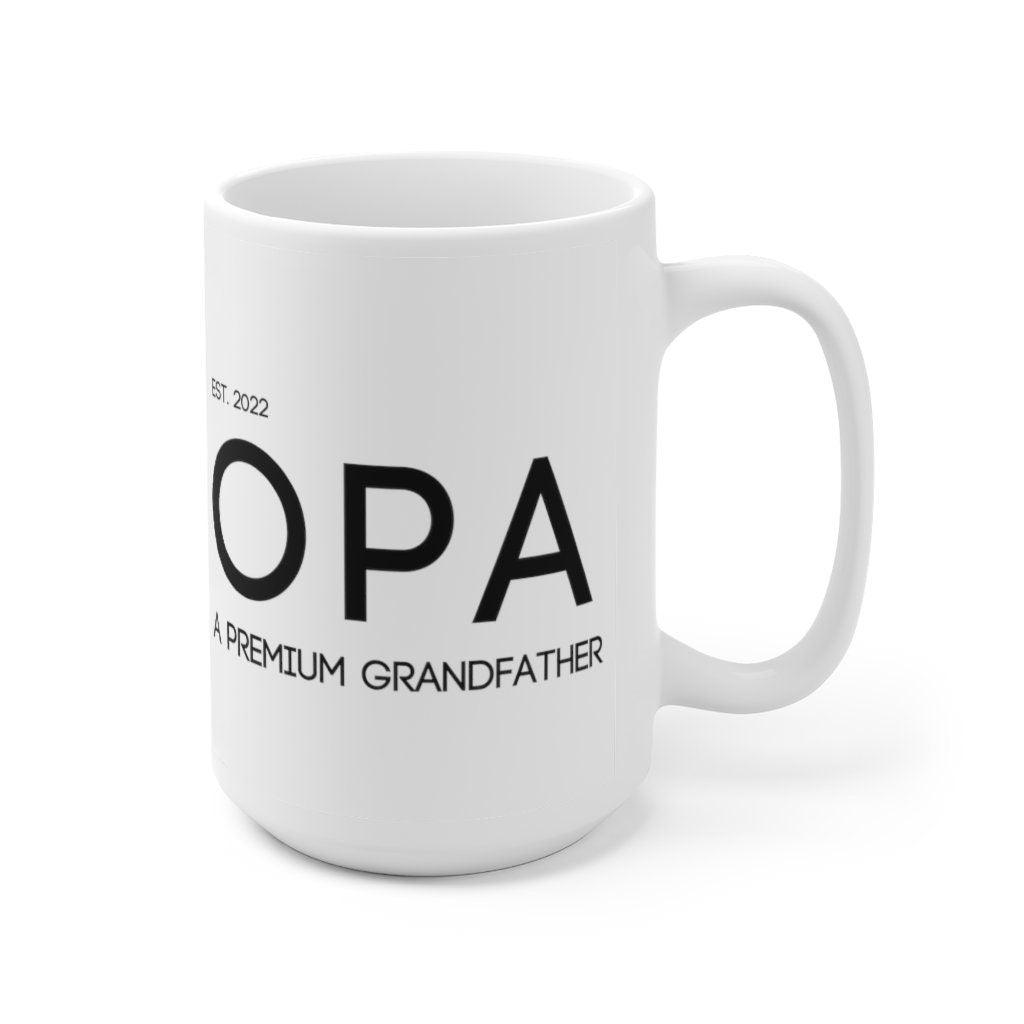 Custom OPA Mug | Custom OMA Mug | Gift for Coffee Addict | Grandparent Gift | Birth Announcement | Pregnancy Announement | Baby Announcement