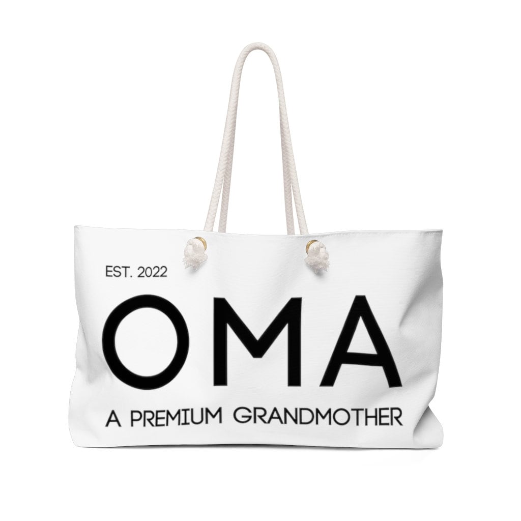 Custom OMA Weekender Bag | Custom OPA Bag | Personalized Grandparent Bag | Custom Grandparent Gift | Opa Gift | Oma Gift | Birth