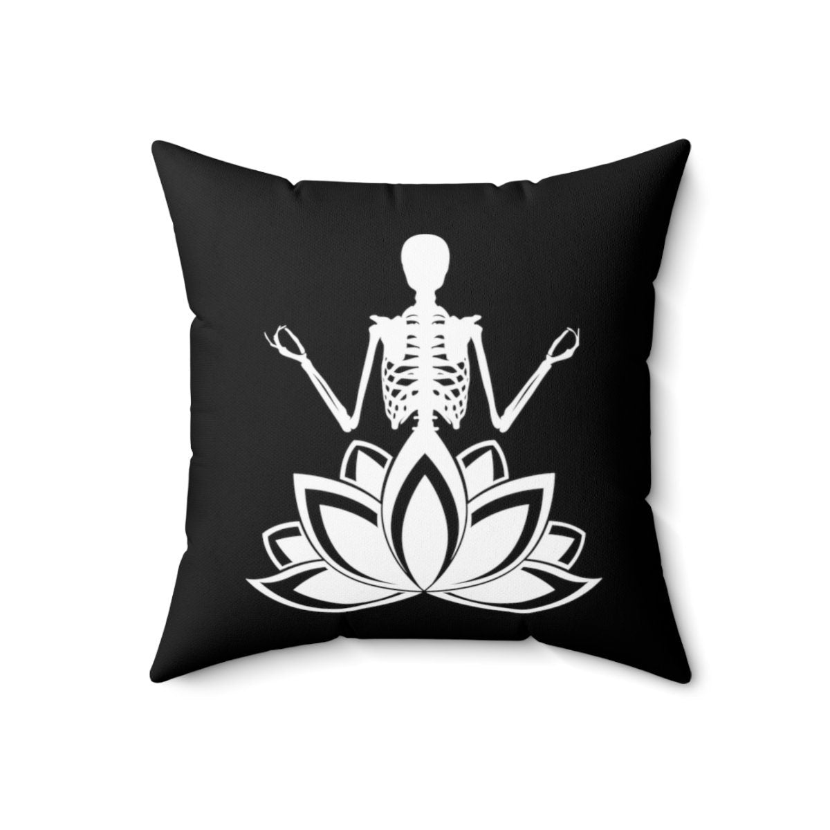 Yoga Skeleton Pillow | Halloween Pillow | Halloween Home Decor |  Halloween Skeleton Yoga | Spooky Season | Tis The Season | Pilates Studio