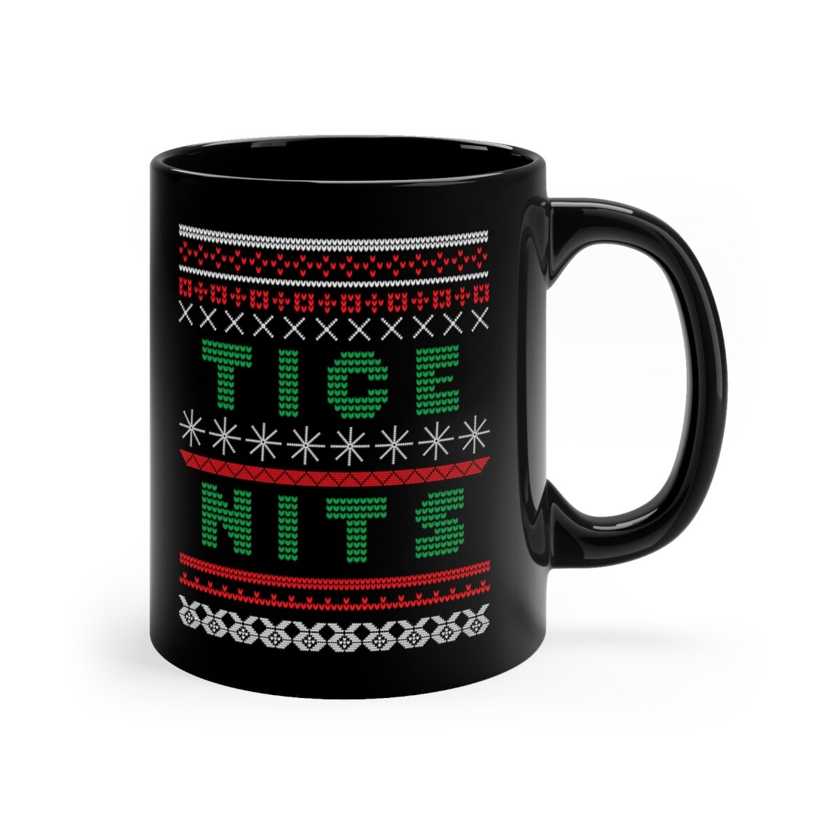 Tice Nits Ugly Christmas Sweater Mug |Funny Ugly Xmas Sweater Mug | Funny Xmas Cup | Funny Holiday Gift For Friend | Funny Christmas Mug