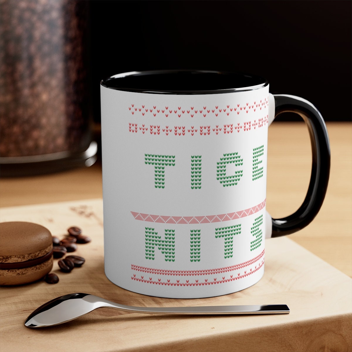 Tice Nits Ugly Christmas Sweater Mug | Humorous Xmas Mug | Funny Christmas Mug Gift | Humorous Christmas Mug Gift | Funny Gift For Him