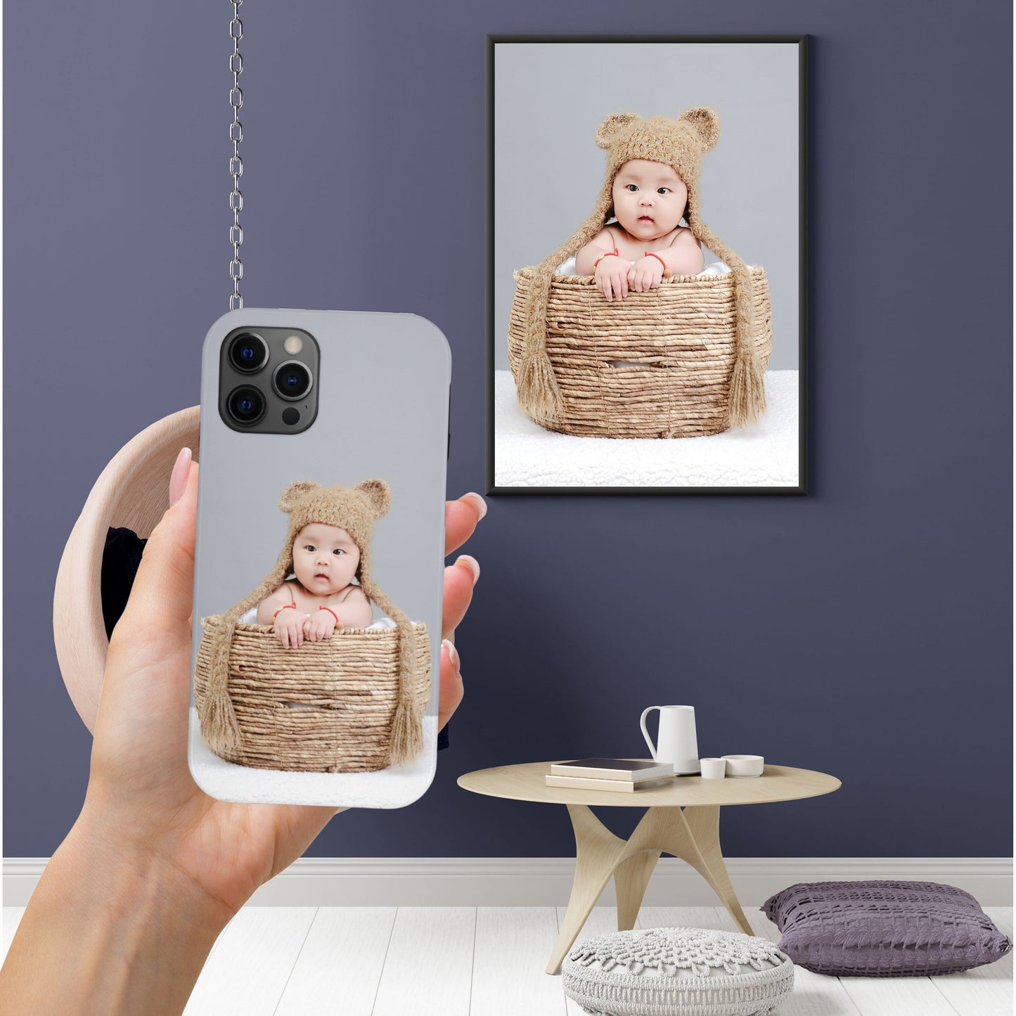 Custom Photo Phone Case | Personalized Picture Portrait | Custom Phone Case For iPhone 14 13 12 11 Xr Xs 8 7 6 Mini Pro Max Plus + Samsung